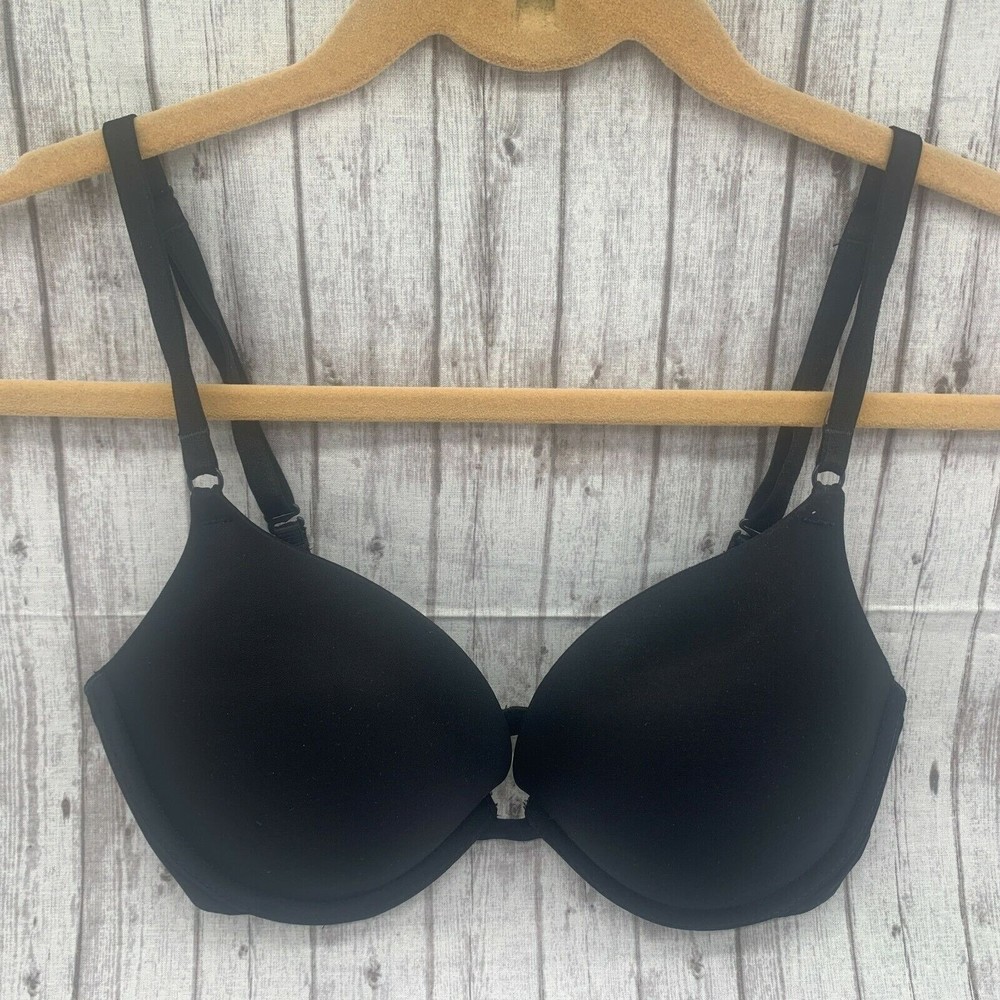 Victorias Secret Womens Black Push Up Bra Underwire Size 32D